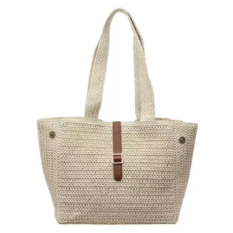 Handmade summer beach bag with durable fabric LoungeYard — product view 4