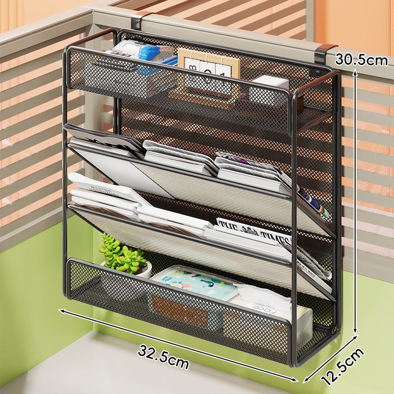 Mesh Wall-Mounted Document and Magazine Organizer — product view 6