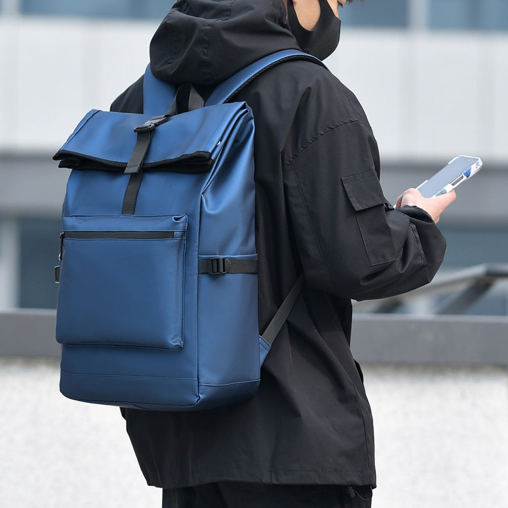 High-quality backpack with modern compartment system LoungeYard — product view 2