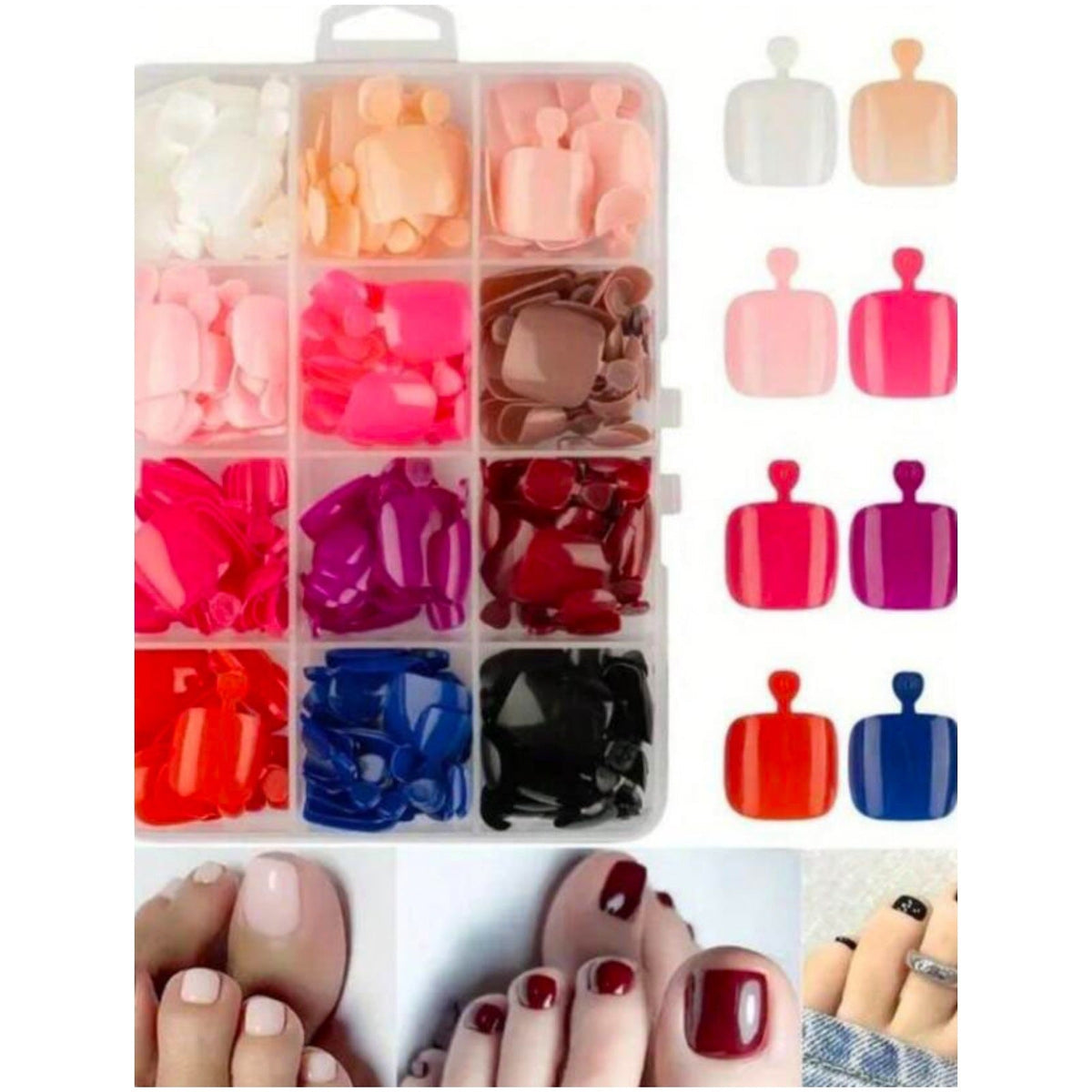 Full Coverage Press-On Toenail Set — product view 2