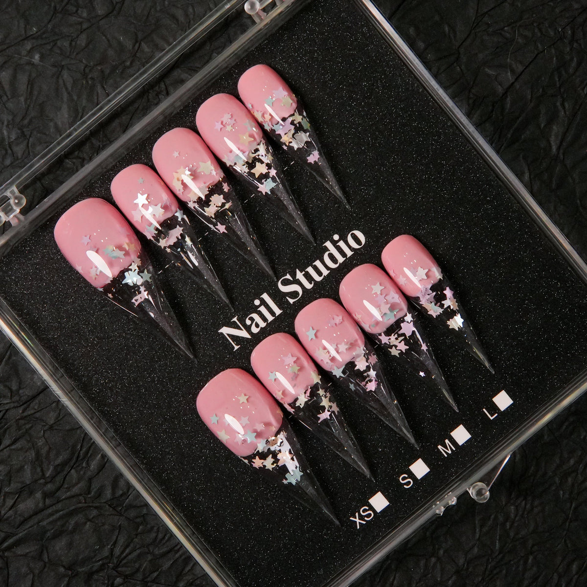 Starry Glamour Stiletto Press-On Nails — product view 3