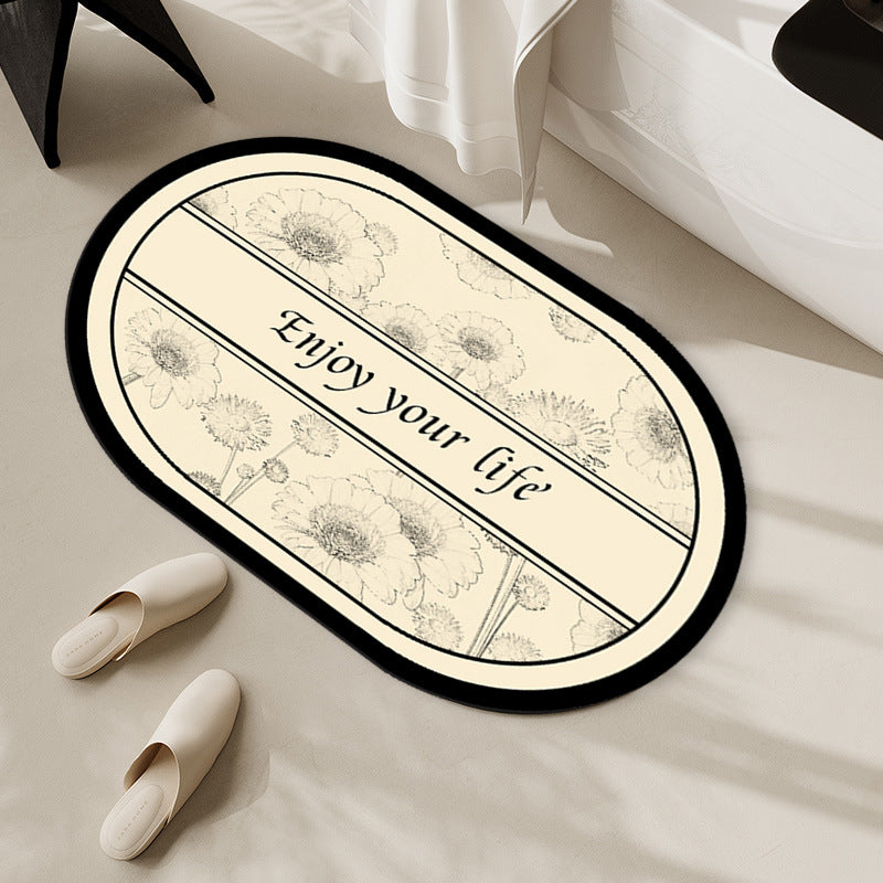 Artistic Patterned Bath Mat — product view 3