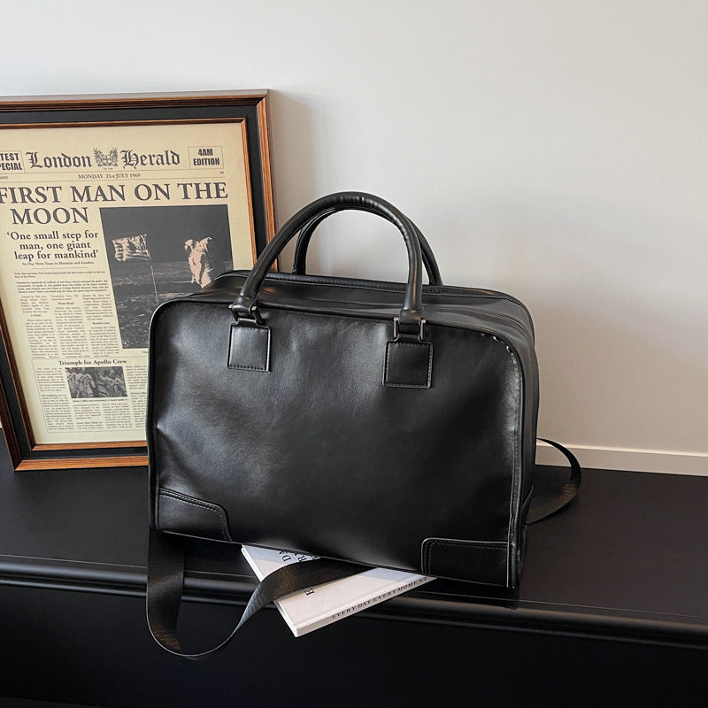 Briefcase Made of High-Quality Leather LoungeYard — product view 1