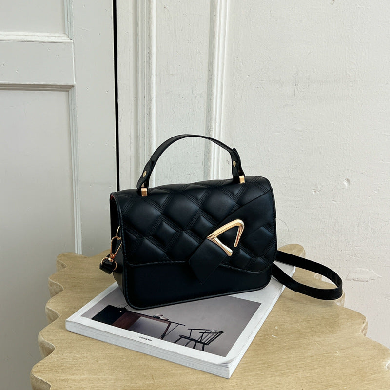 Quilted Handheld Satchel — product view 1