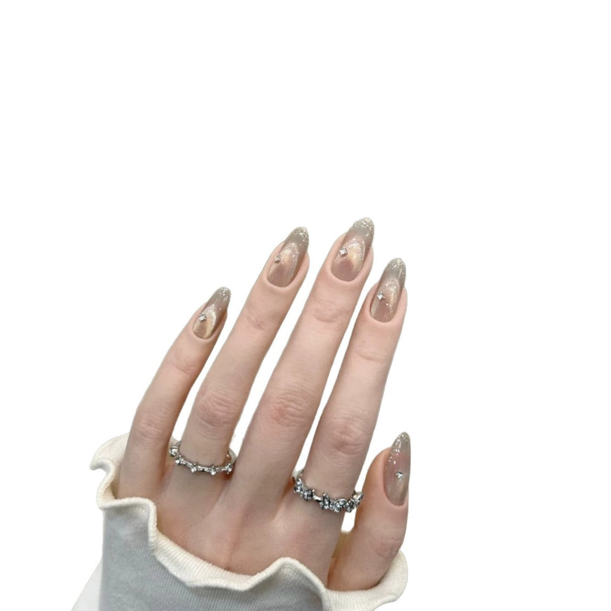 Glittery Stiletto Press-On Nail Extensions — product view 5