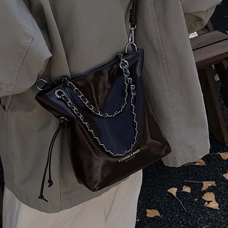 Modern Leather Crossbody Bag — product view 2