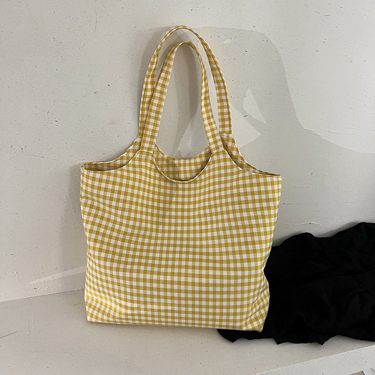 Checkered Gingham Tote Bag — product view 1