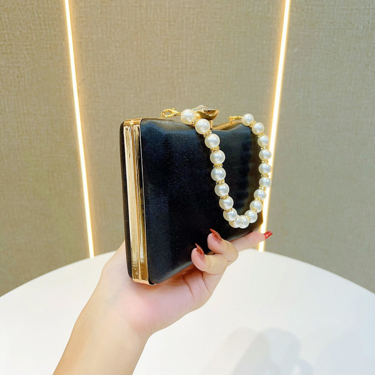 Pearl Handled Evening Clutch — product view 2