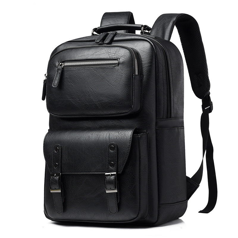 Premium Leather Organizer Backpack LoungeYard — product view 4
