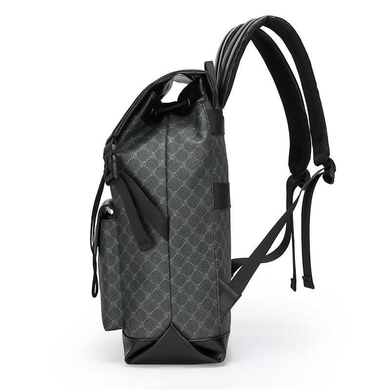 Stylish Water-Resistant Rolltop Backpack LoungeYard — product view 4