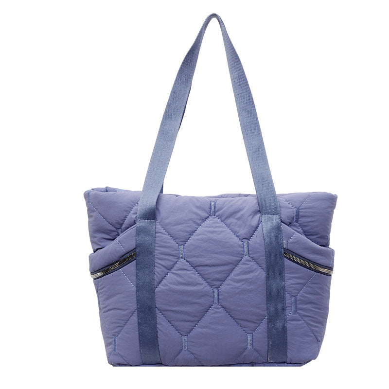 Quilted Multi-Pocket Tote Bag — product view 4