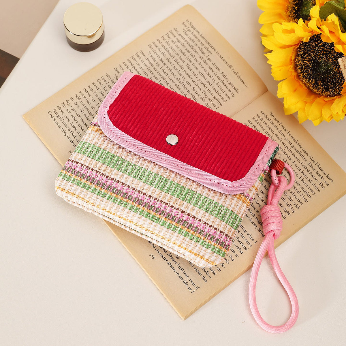 Stylish Textured Zippered Pouch — product view 7