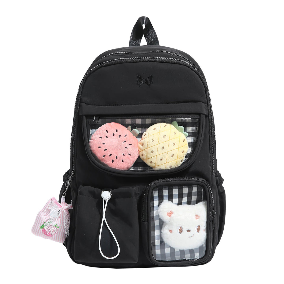 Functional Plush Storage Backpack LoungeYard — product view 3