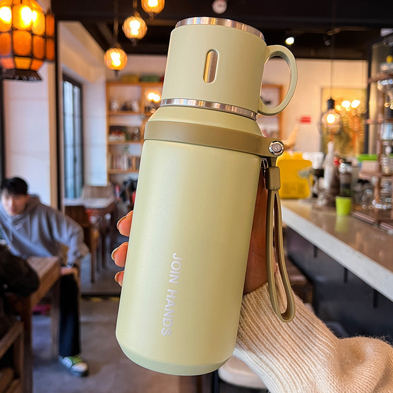 Women's Insulating Water Bottle with Practical Carrying Handle LoungeYard — product view 4