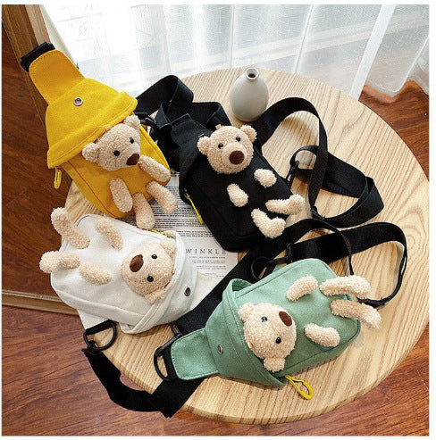 Cute Animal-Themed Plush Sling Bag LoungeYard — product view 4