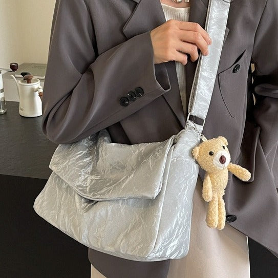 Textured Slouchy Shoulder Bag — product view 1