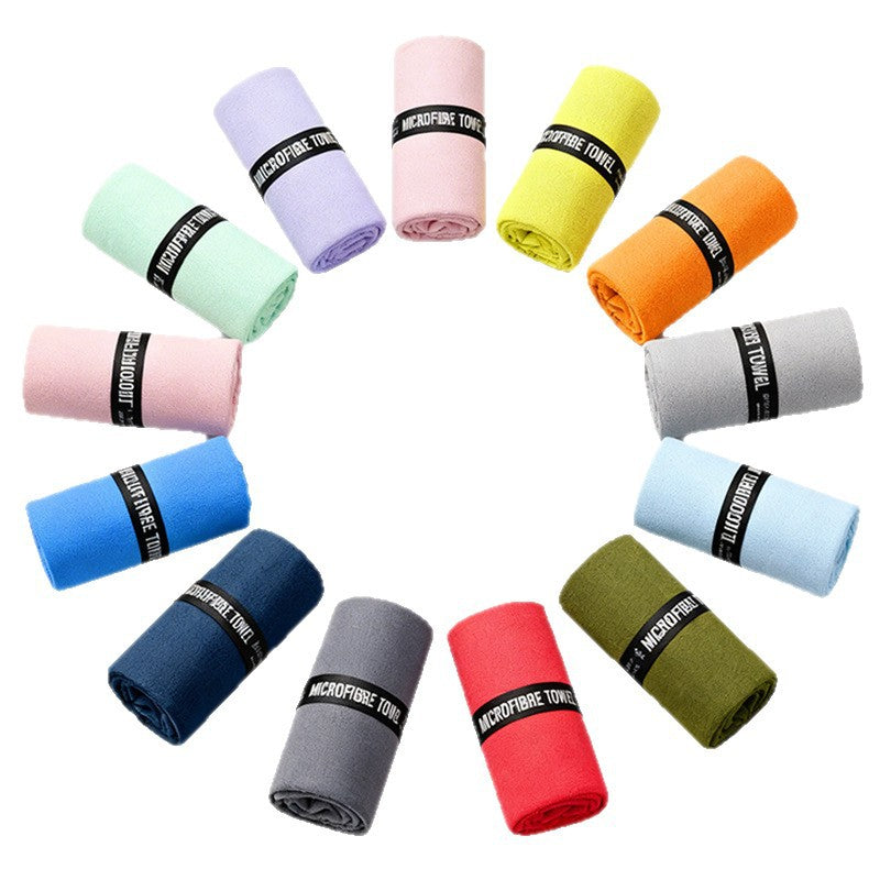 Individual beach towel with colorful print LoungeYard — product view 1