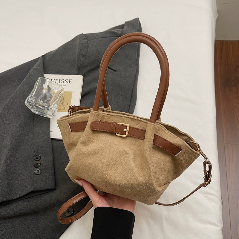 WoChic Suede Satchel Bag LoungeYard — product view 3