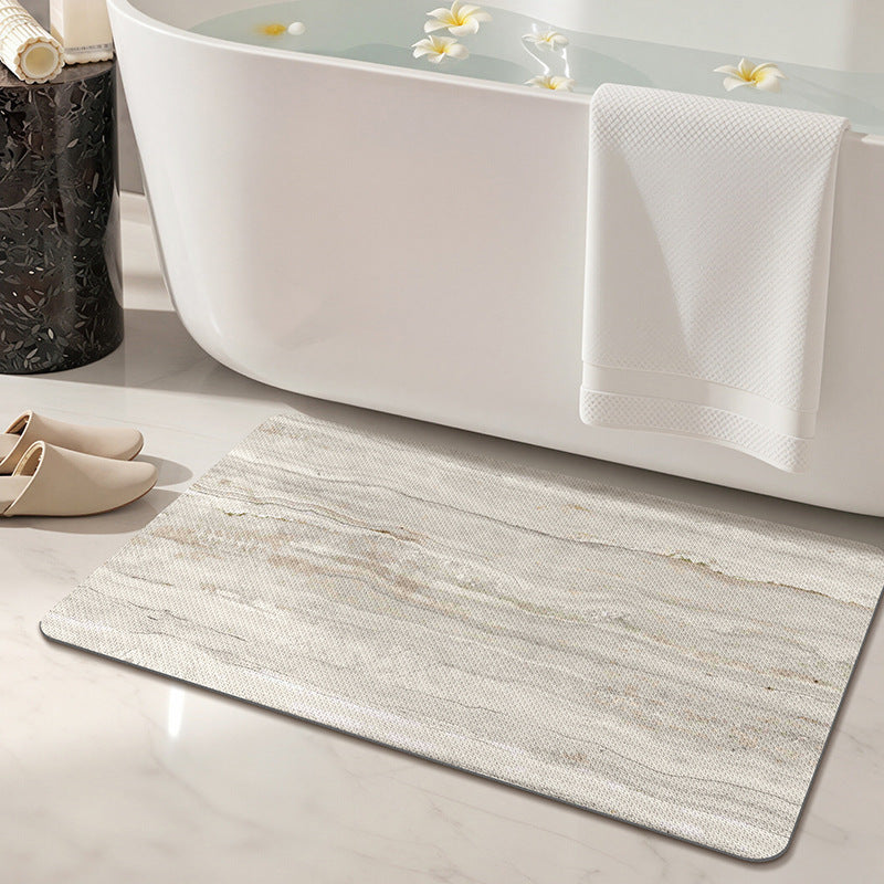 Marble Print Bath Mat for Bathroom Floor Decor — product view 5