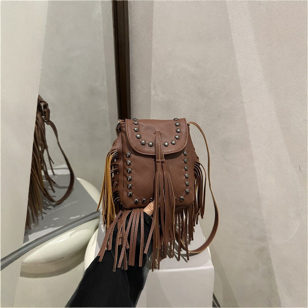 Bohemian Fringe Backpack — product view 6