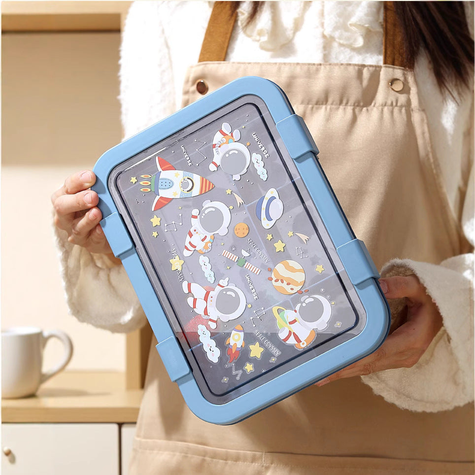 Unicorn-Themed Multi-Compartment Lunch Box — product view 1