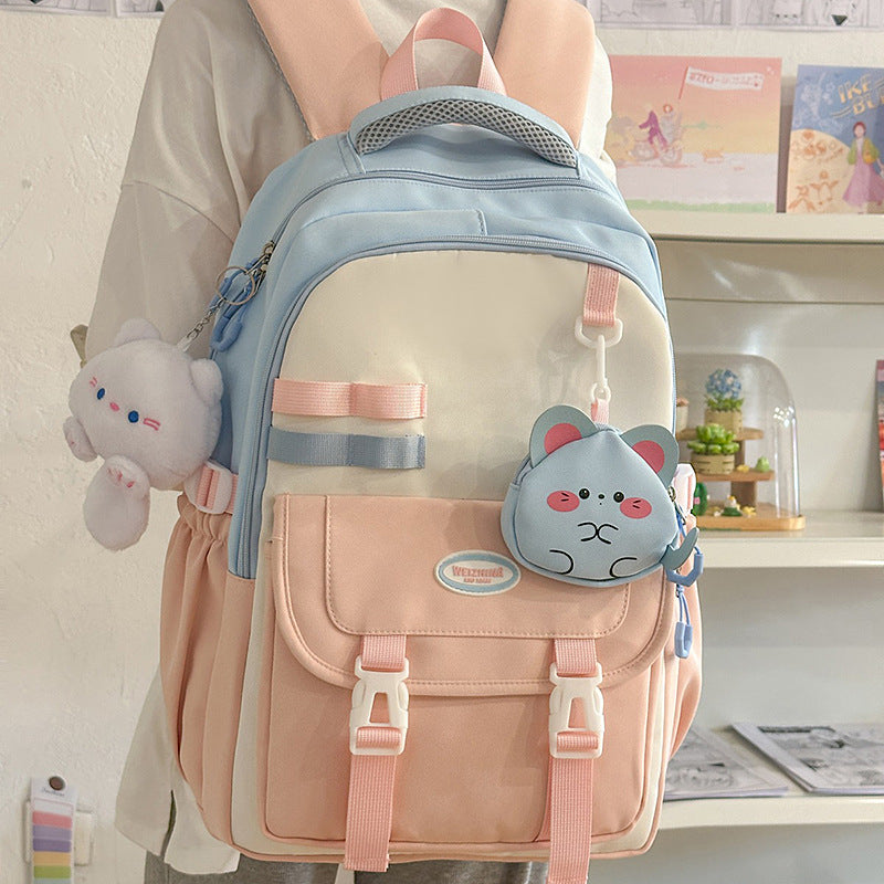 Cute Animal-Themed School Backpack LoungeYard — product view 3