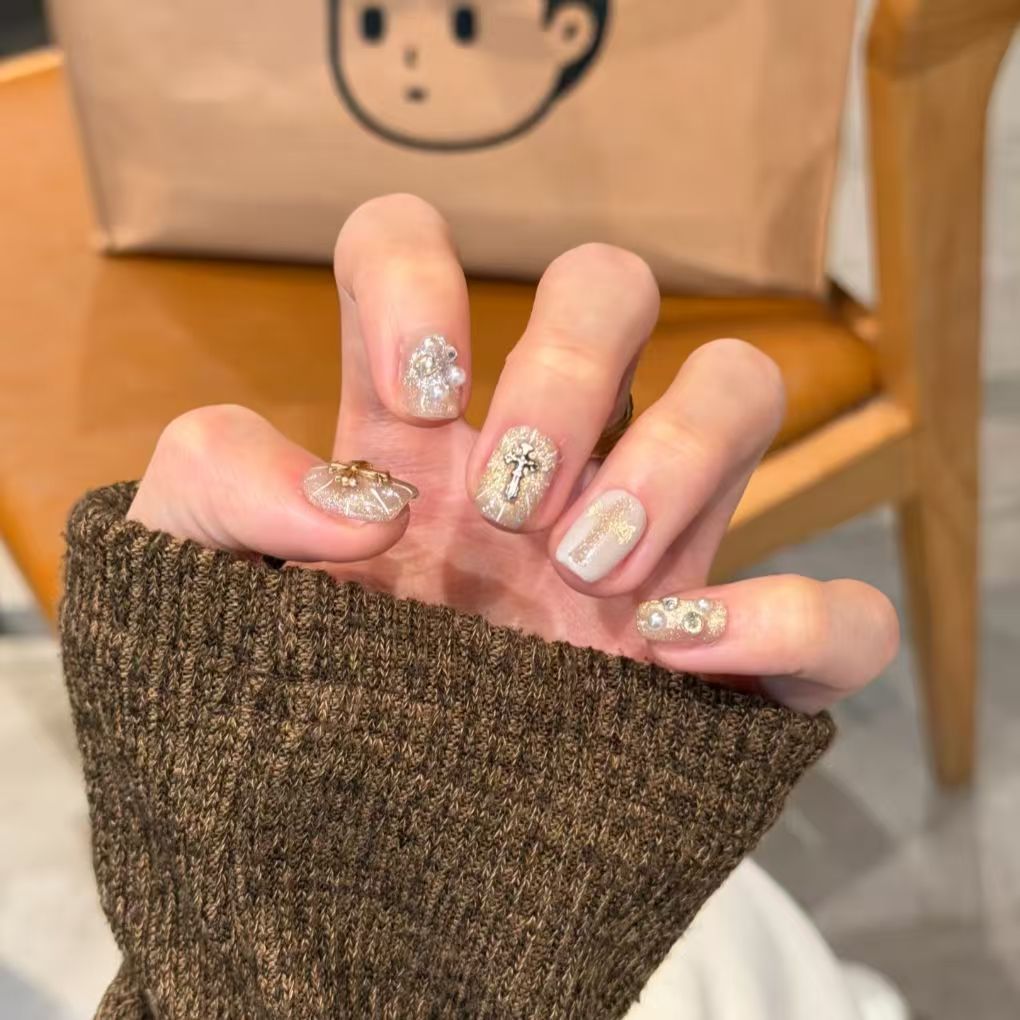 Artistic Crystal-Embellished Nail Art Set — product view 7