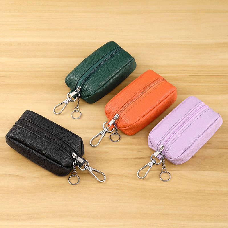 Compact Multifunctional Zippered Coin Pouch — product view 6
