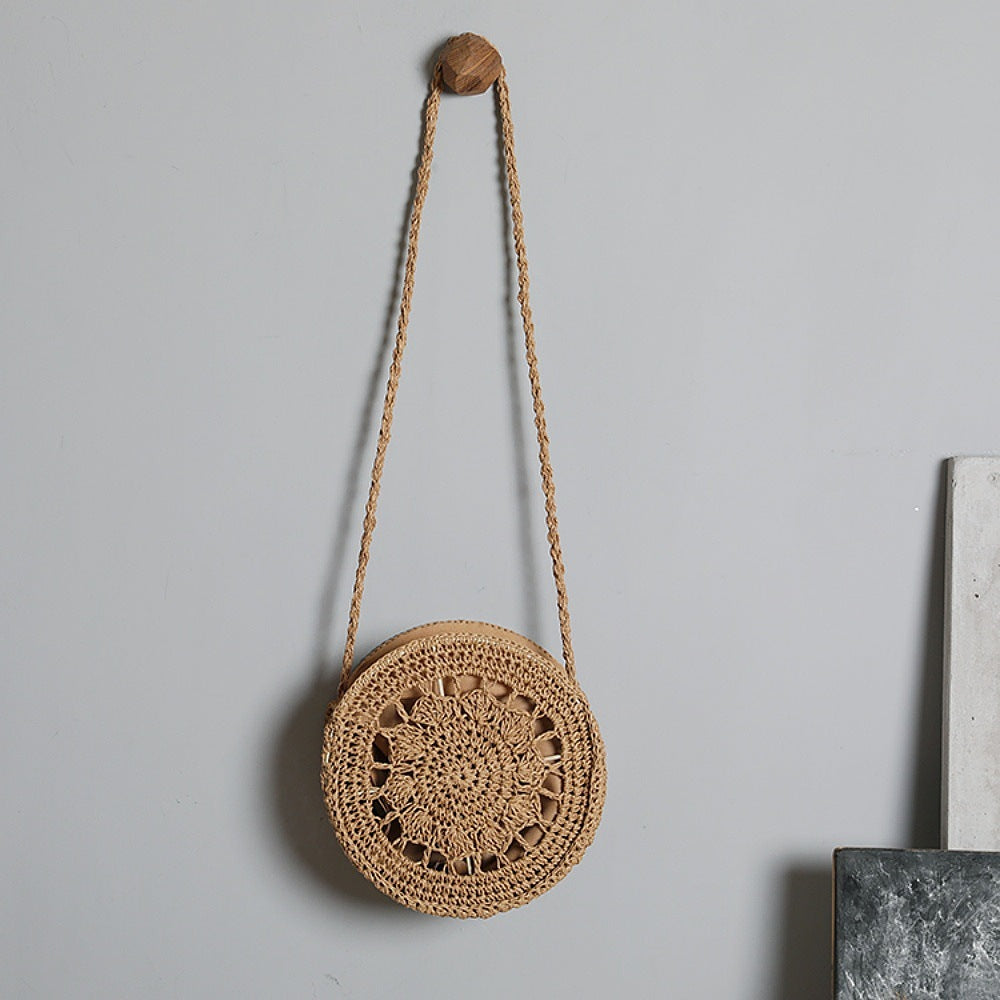 Round Macrame Crossbody Bag LoungeYard — product view 2