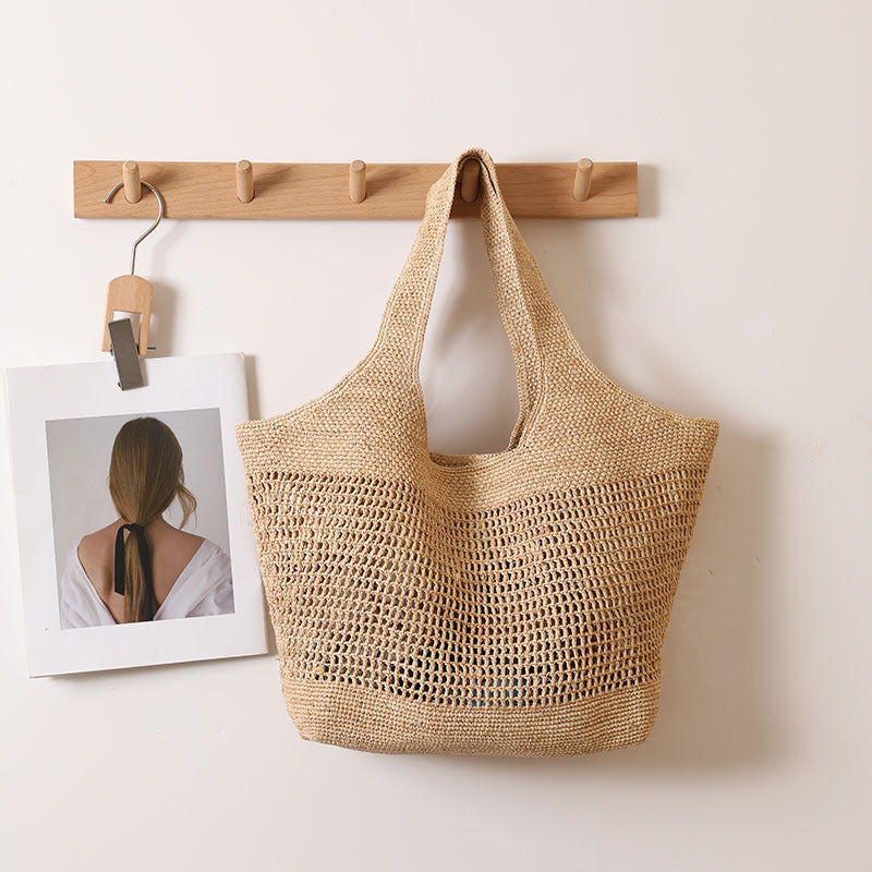 Handcrafted Mesh Tote Bag Made from Sustainable Material LoungeYard — product view 6