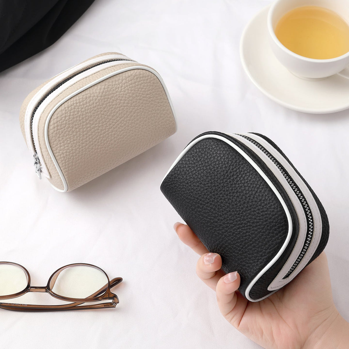 Compact Zippered Cosmetic Organizer — product view 5