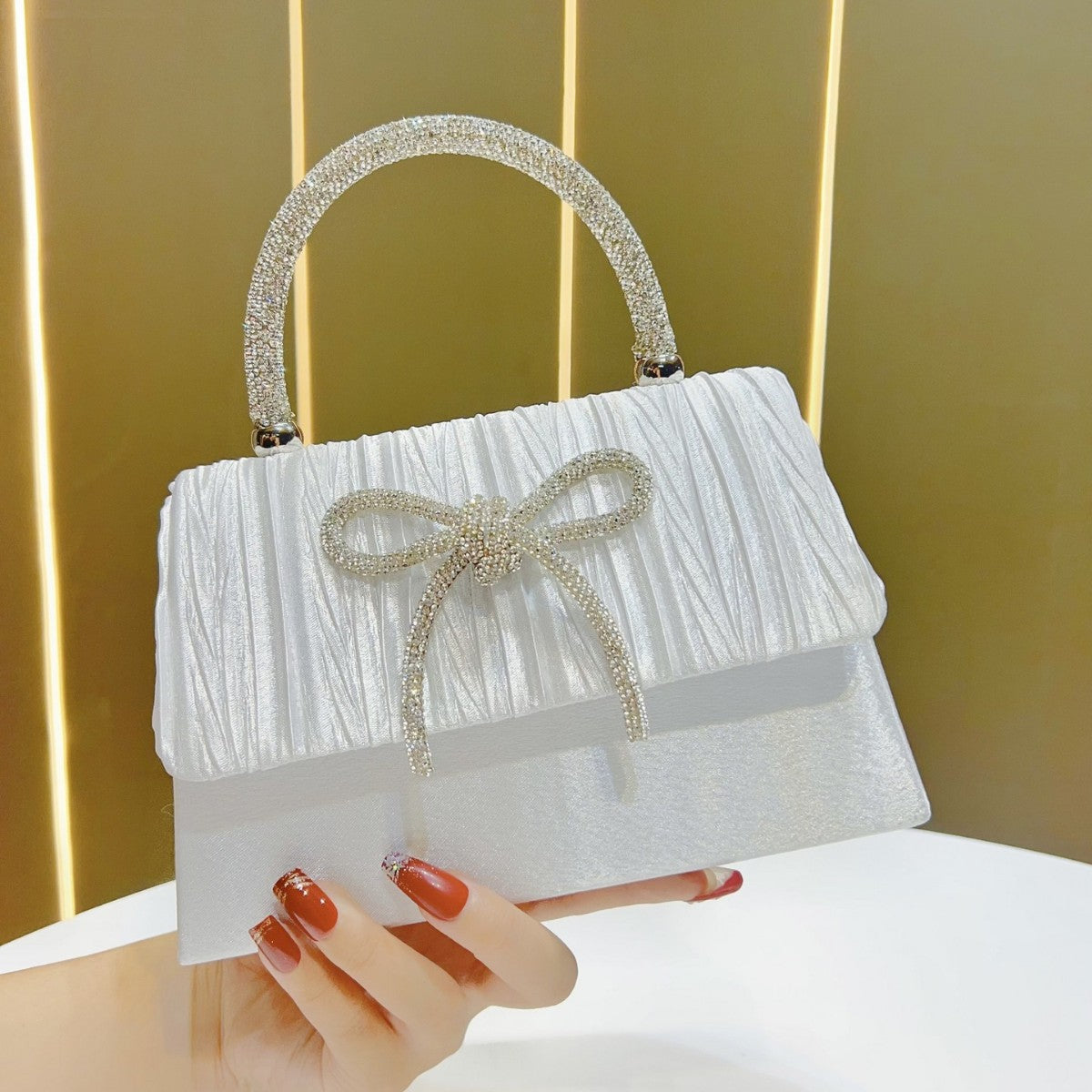 Elegant Textured Handheld Evening Bag — product view 1