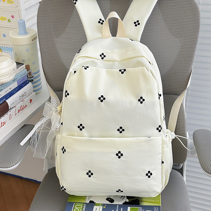Floral Embroidered Casual Backpack LoungeYard — product view 7