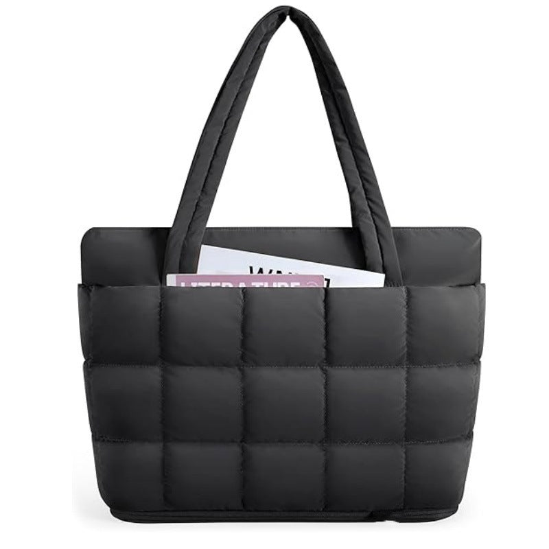 Quilted Oversized Tote Bag LoungeYard — product view 7