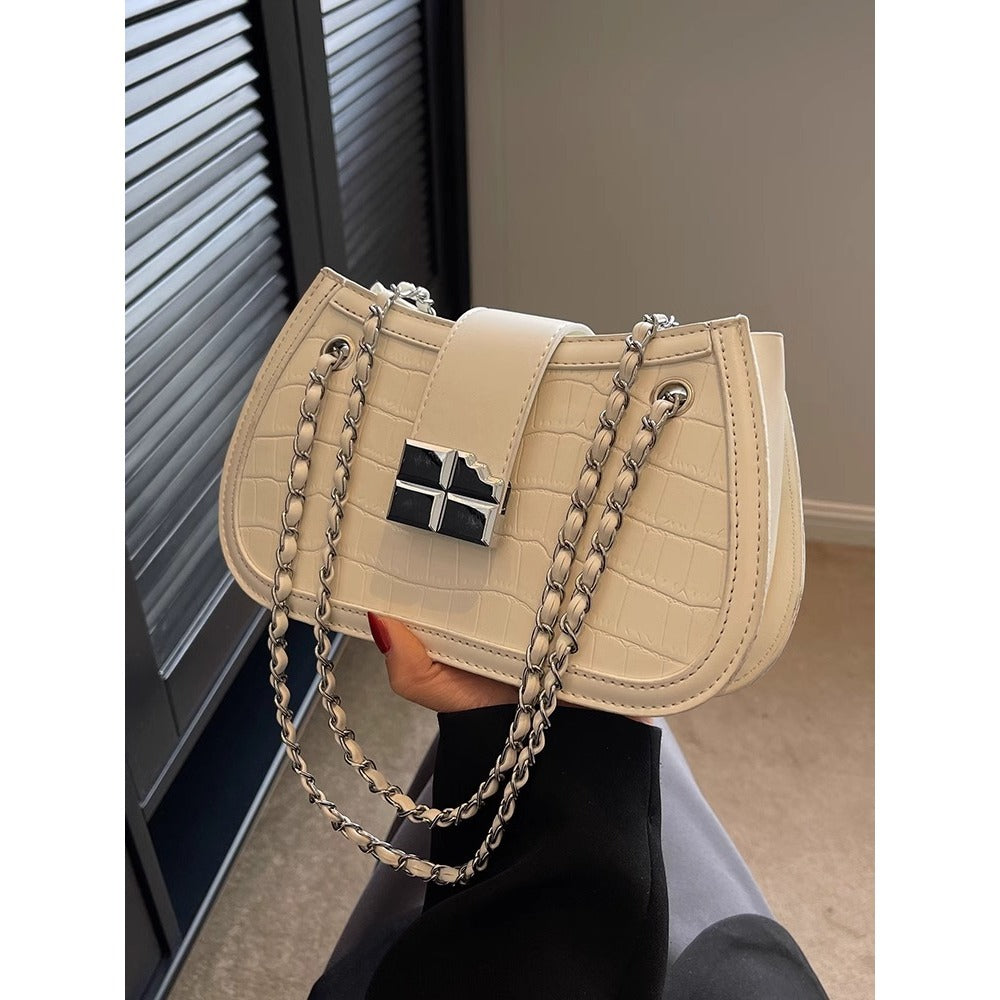 Crocodile-Embossed Evening Handbag LoungeYard — product view 4