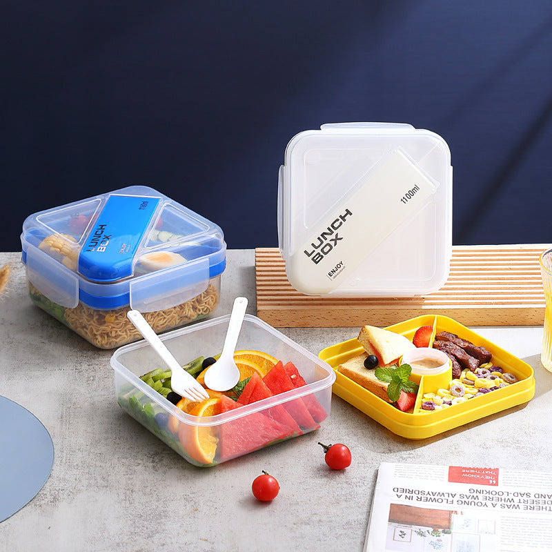 Versatile Multi-Compartment Lunch Box with Leak-Resistant Design — product view 1