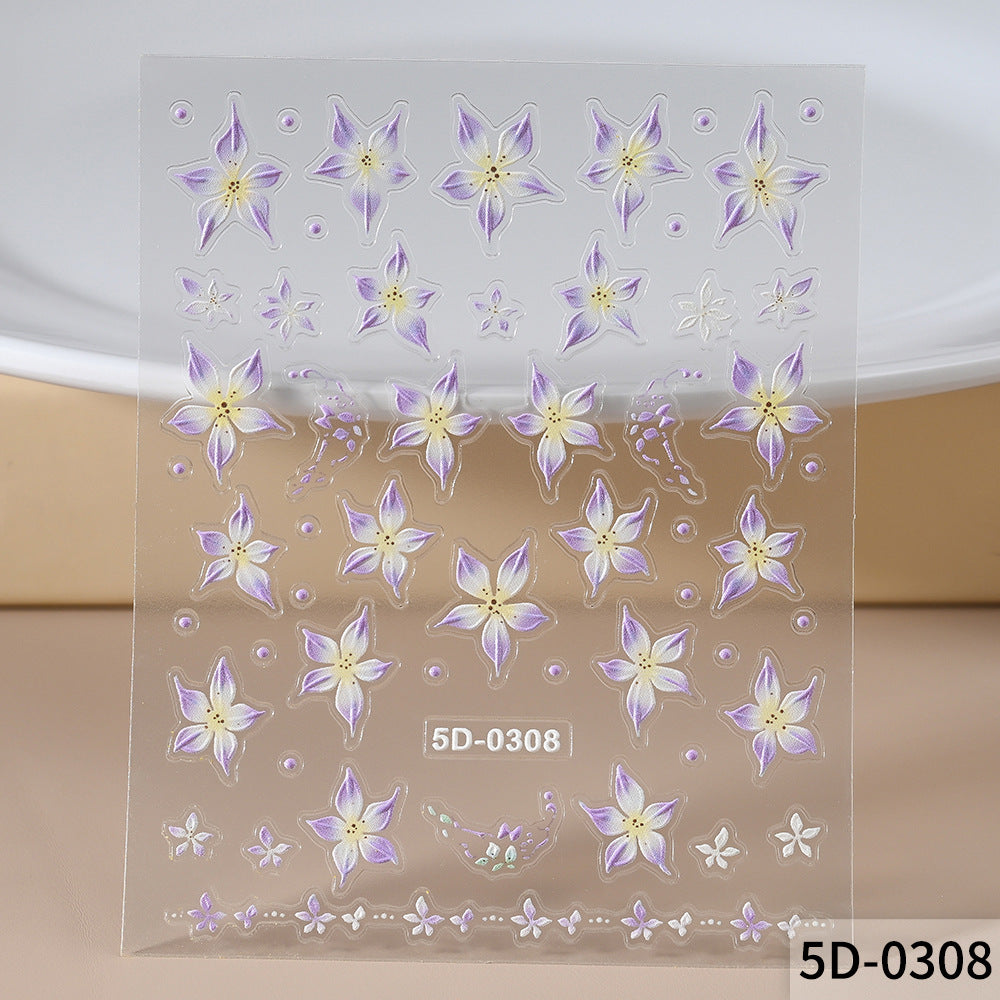 Floral Nail Art Decal Set — product view 6