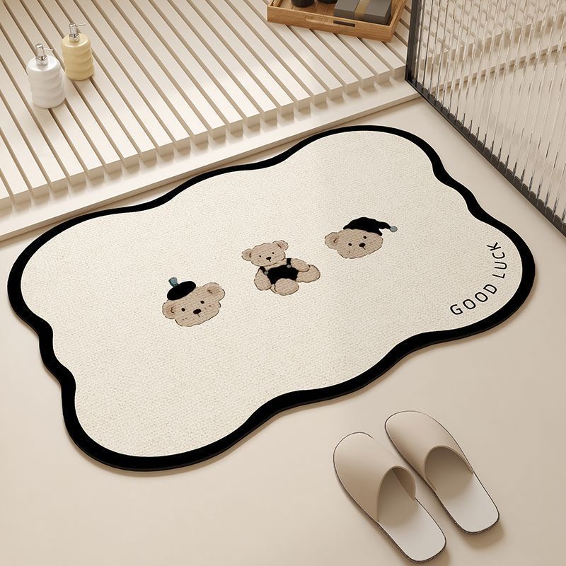 Cute Cartoon Bear Bath Mat — product view 3