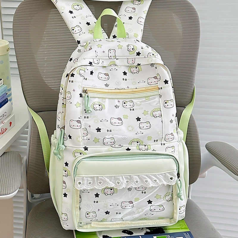 Cute Illustrated Character-Themed Backpack LoungeYard — product view 6