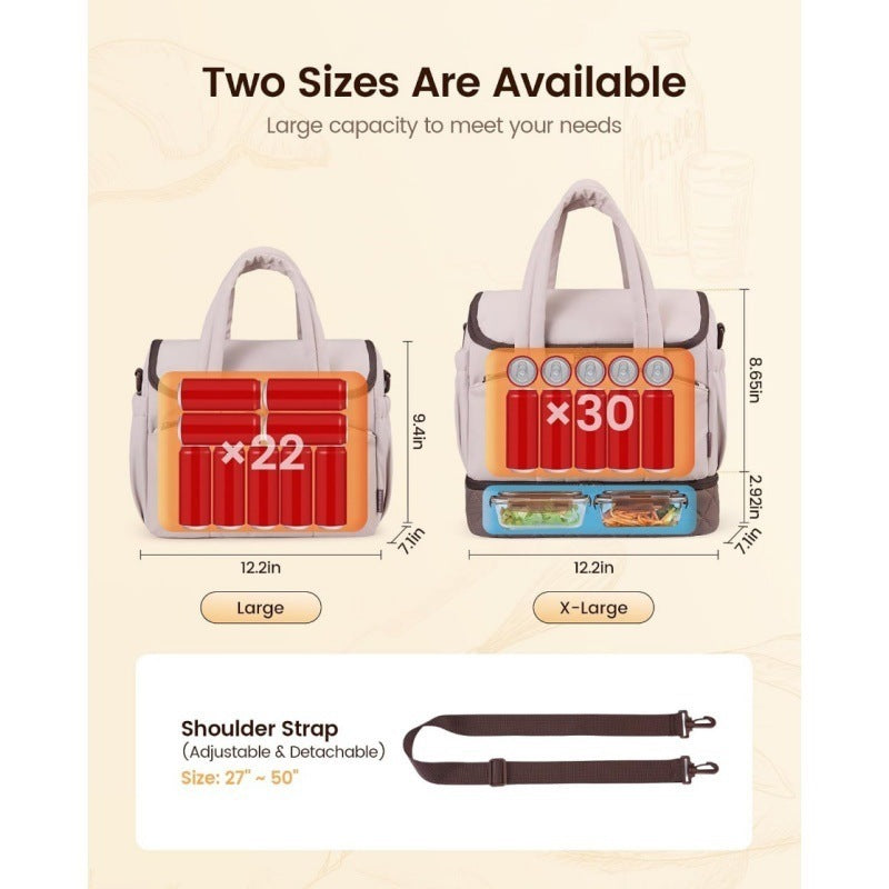 Chic Multi-Compartment Insulated Bag LoungeYard — product view 3