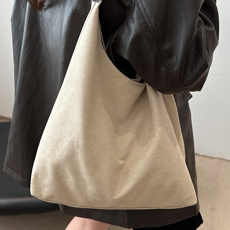 Minimalist Suede Shoulder Bag — product view 6