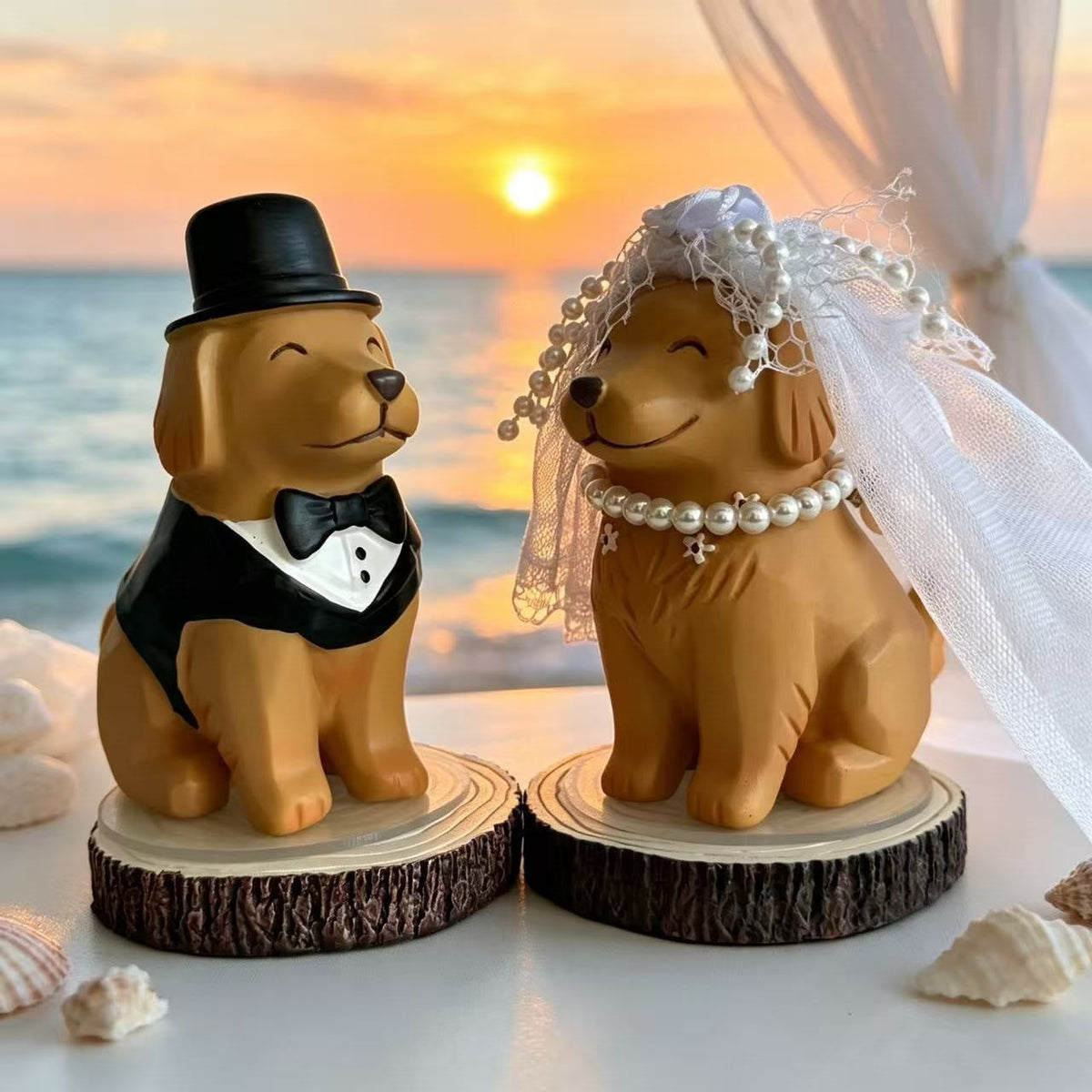 Wedding Dog Figurines Bowlift — product view 4