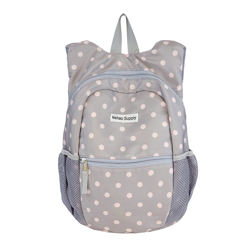 Playful Polka Dot Patterned Backpack LoungeYard — product view 6