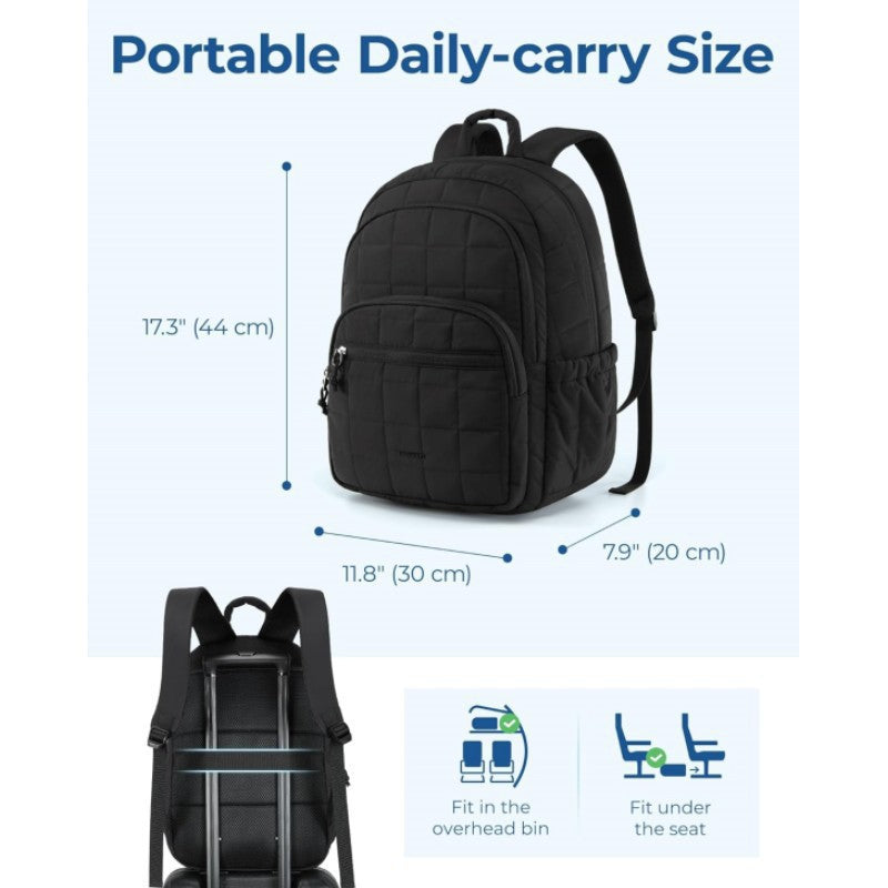 Padded everyday backpack with multiple compartments LoungeYard — product view 4