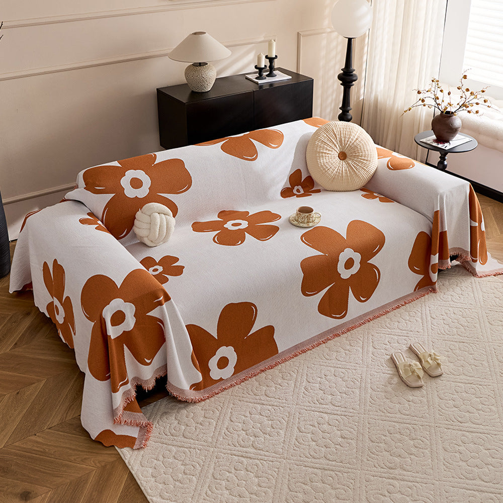 Floral Patterned Sofa Throw Blanket — product view 6