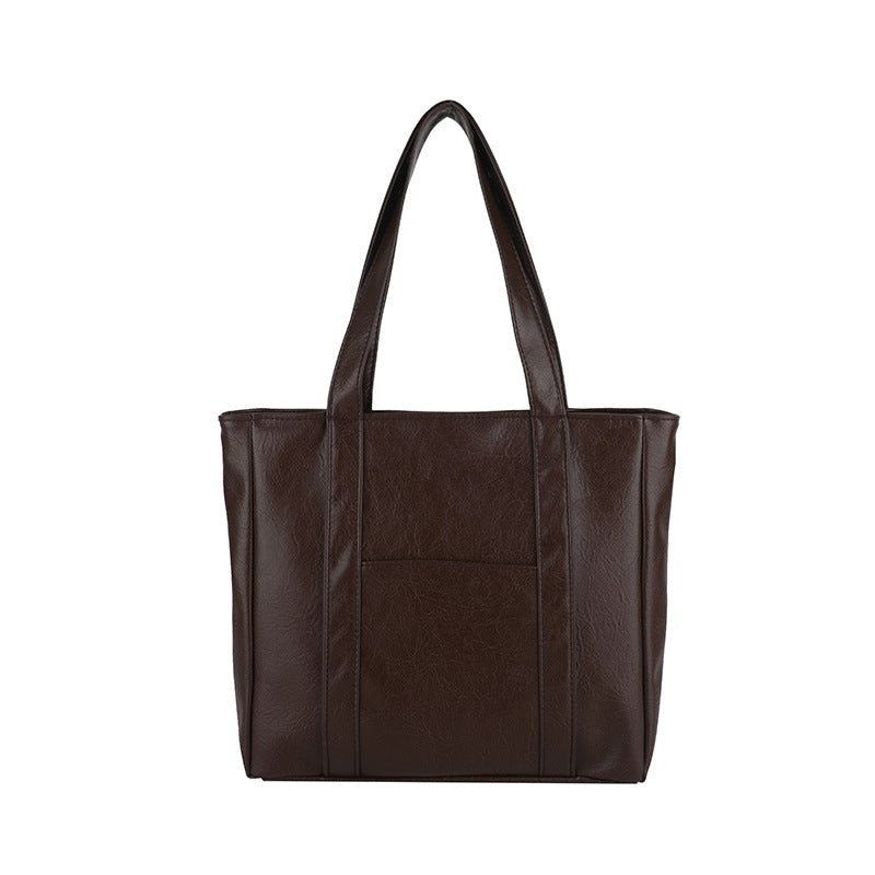 Classic Faux Leather Tote Bag LoungeYard — product view 5