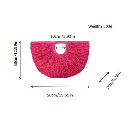 Handbag with tasteful wave pattern LoungeYard — product view 5