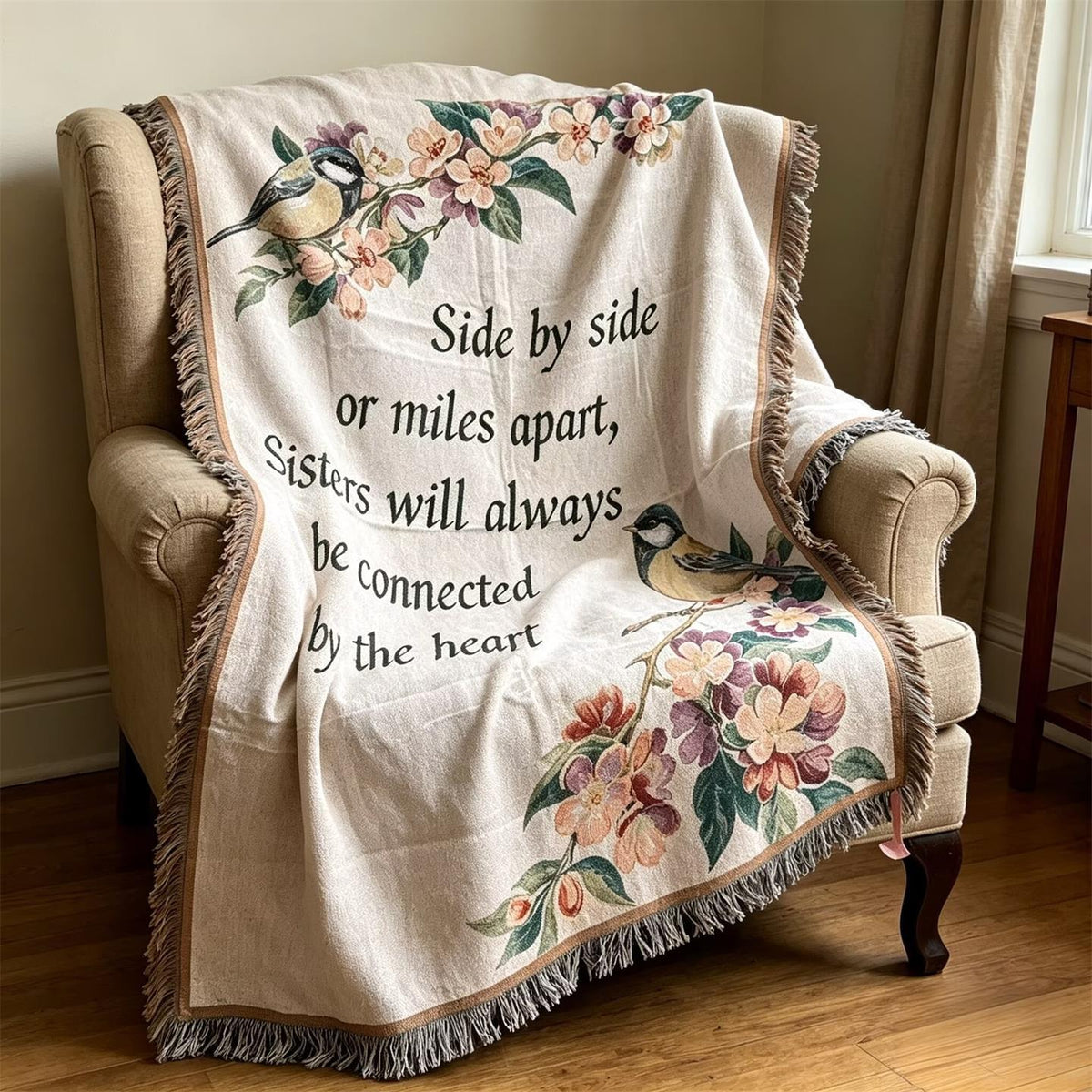 Inspirational Message Throw Blanket — product view 1