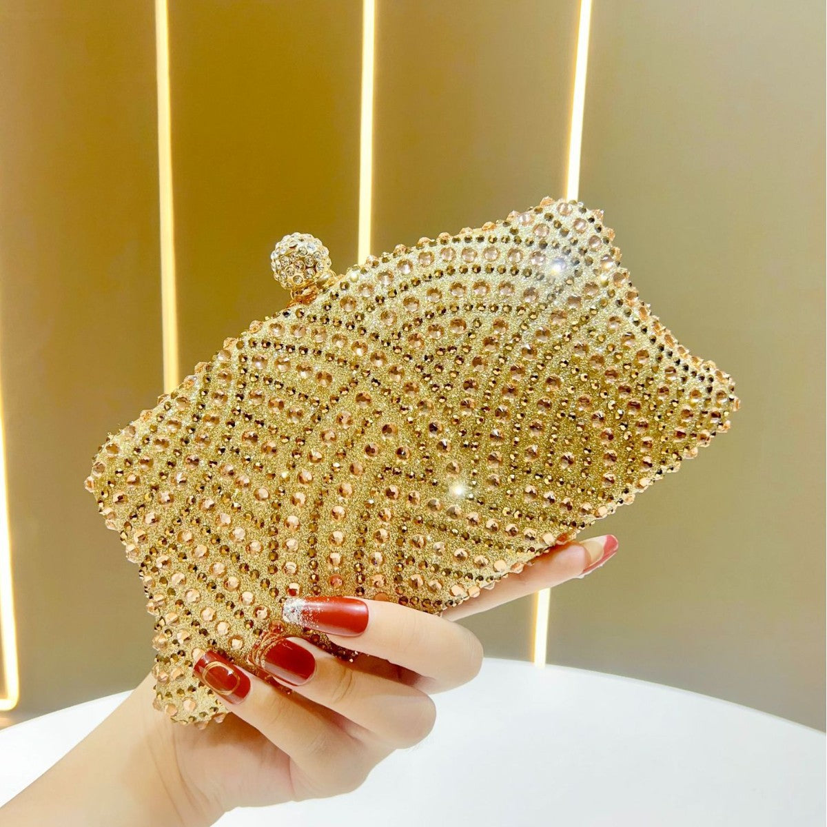 Ornate Beaded Evening Clutch — product view 7