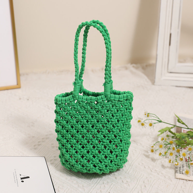 Handmade Macrame Shopping Bag LoungeYard — product view 6